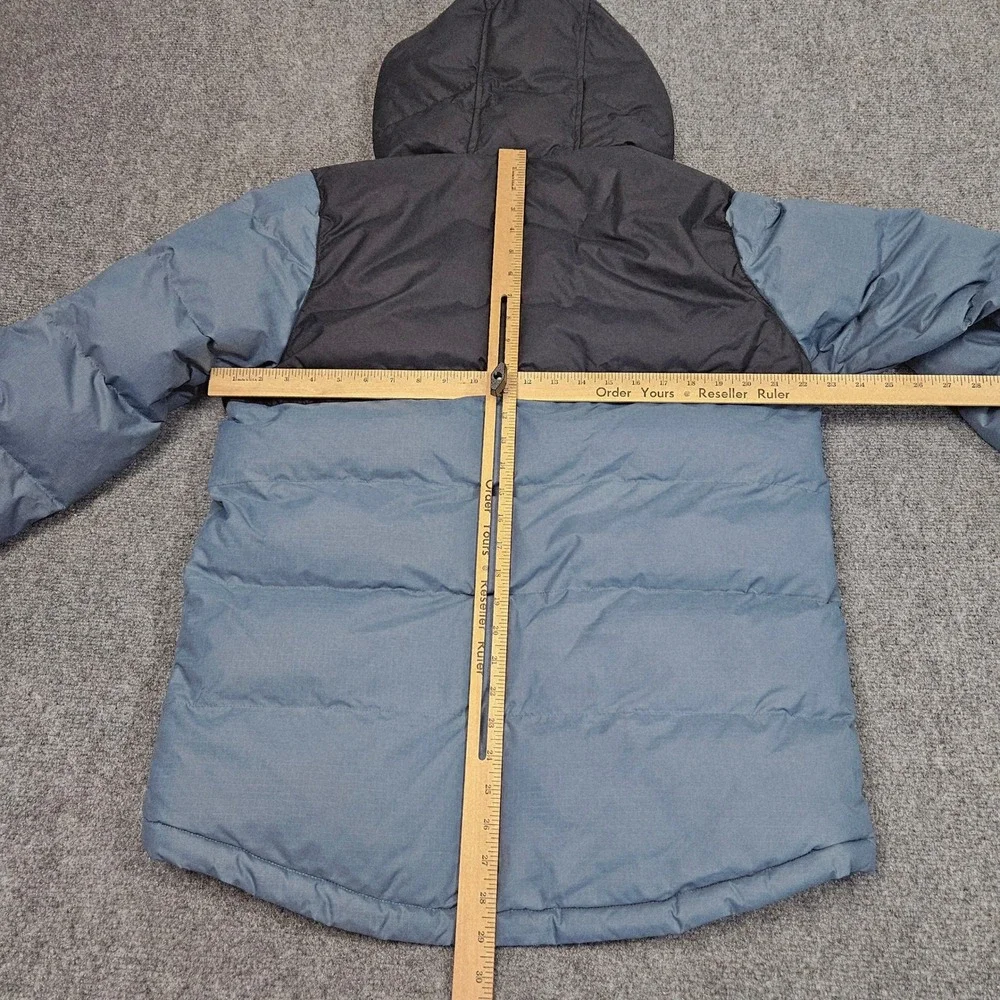 Vans Puffer‎ Jacket Mens Small Blue Black Colorblock Down Gorpcore Skater Street